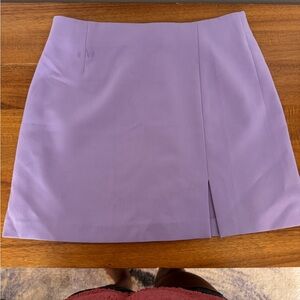 Uniqlo Purple Mini Pencil Skirt with Slit